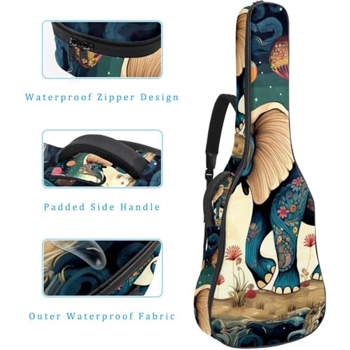 Sac de guitare pour modèles de 101 à 106 cm imperméable et multicolore