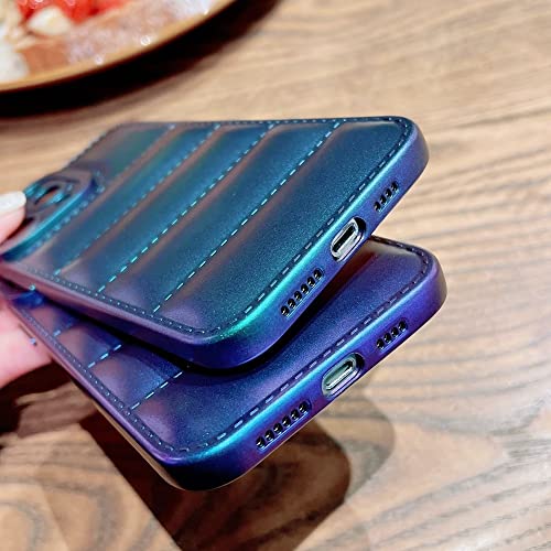 Coque silicone anti-choc iPhone 12 Pro cuir violet robuste - 7
