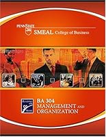 Ba 304 Management and Organization 0757511406 Book Cover
