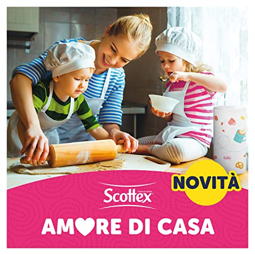Scottex Amore di Casa, Carta da Cucina, 21 Rotoli da 68 Strappi, Carta Assorbente, Rotoloni carta per la Cura di Casa e cucina - Immagine 1