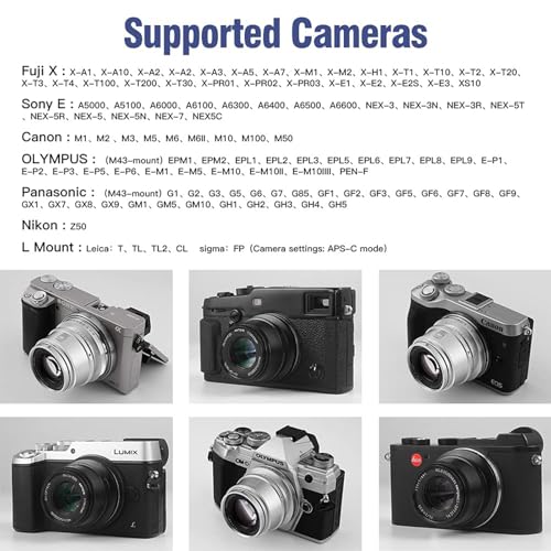 Image of TTArtisan 35mm F1.4 APS-C Camera Lens Silver Version for Sony E Mount Cameras Like A5000、A6000、A6100、A6300、A6400、A6500、A6600、NEX-5、NEX-7