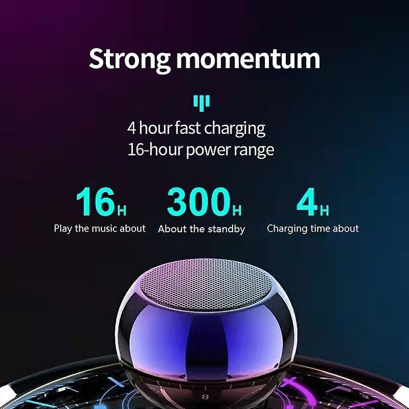 Image of S K Tea Merchant Ultra-Compact Wireless Bluetooth Mini Boost Speaker -Built-in Mic, Portable Design, Ideal for Travel, Parties, and Outdoor Use (Blue)