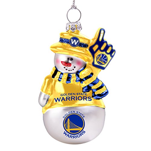 NBA Glitter Snowman Ornament