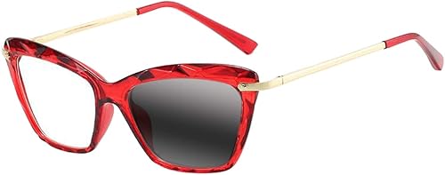 Miniatura 7 de SightPerk Gafas de lectura progresivas multifocales de ojo de gato para mujer, transición, fotocromáticas, anti-UV