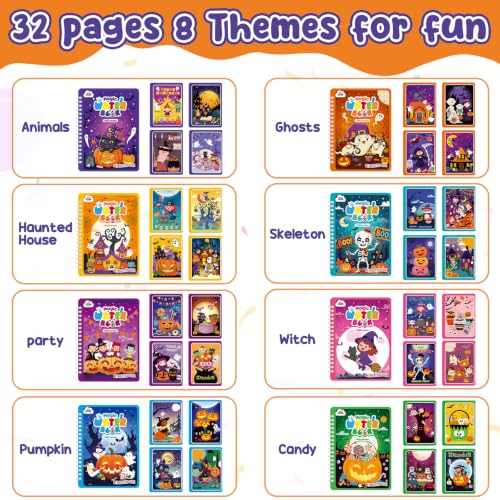 ZMLM 24 Pack Halloween Water Coloring Books for Toddlers Party Favors - image 8