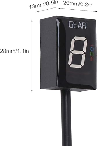 Vista 5 de Pantalla LED con indicador de motor, impermeable, para motocicleta Yamaha, Rojo