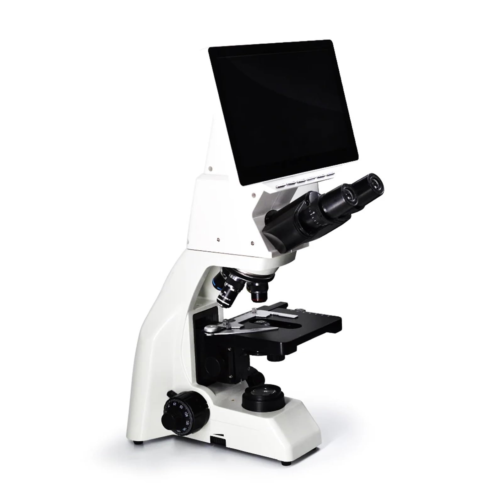 Microscopio Biologico Digitale Lcd801 con Schermo LCD HD da 10,6" - Obiettivo Acromatico per Immagini Nitide