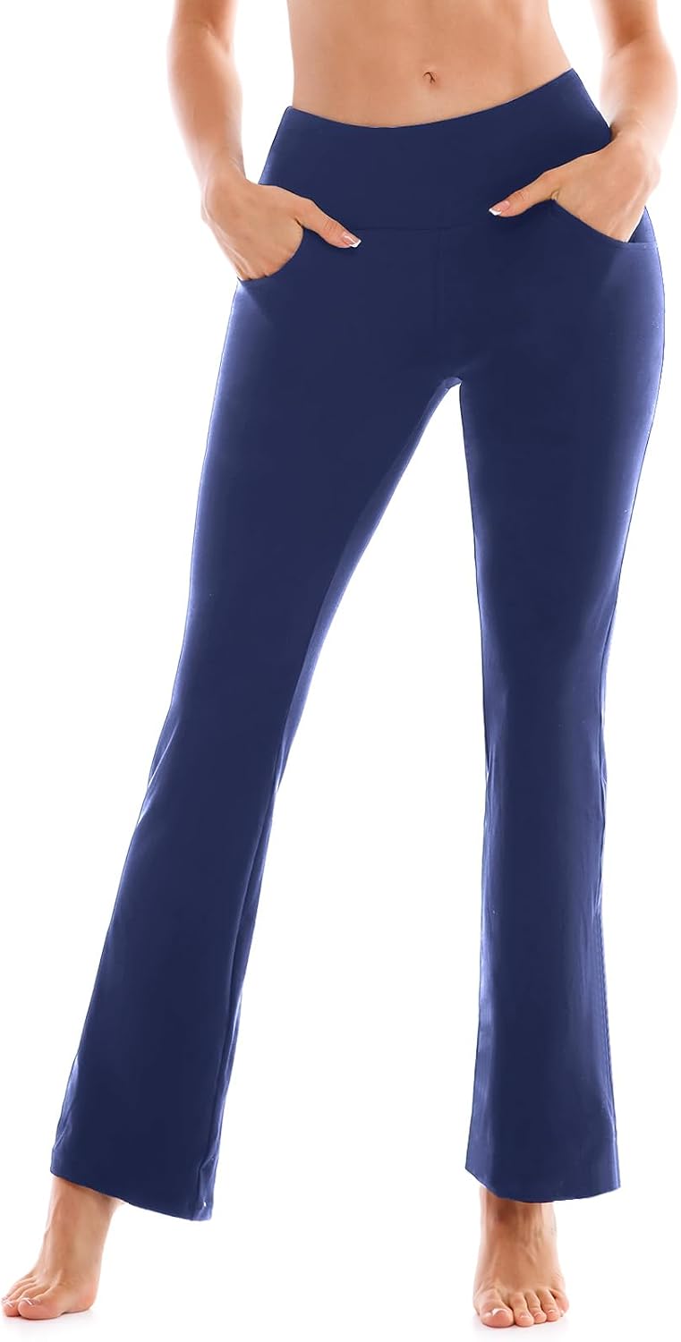 SINOPHANT Flare Leggings for Women with Pockets,Yoga Pants Women High Waisted Bell Bottoms Bootcut Yoga Pants