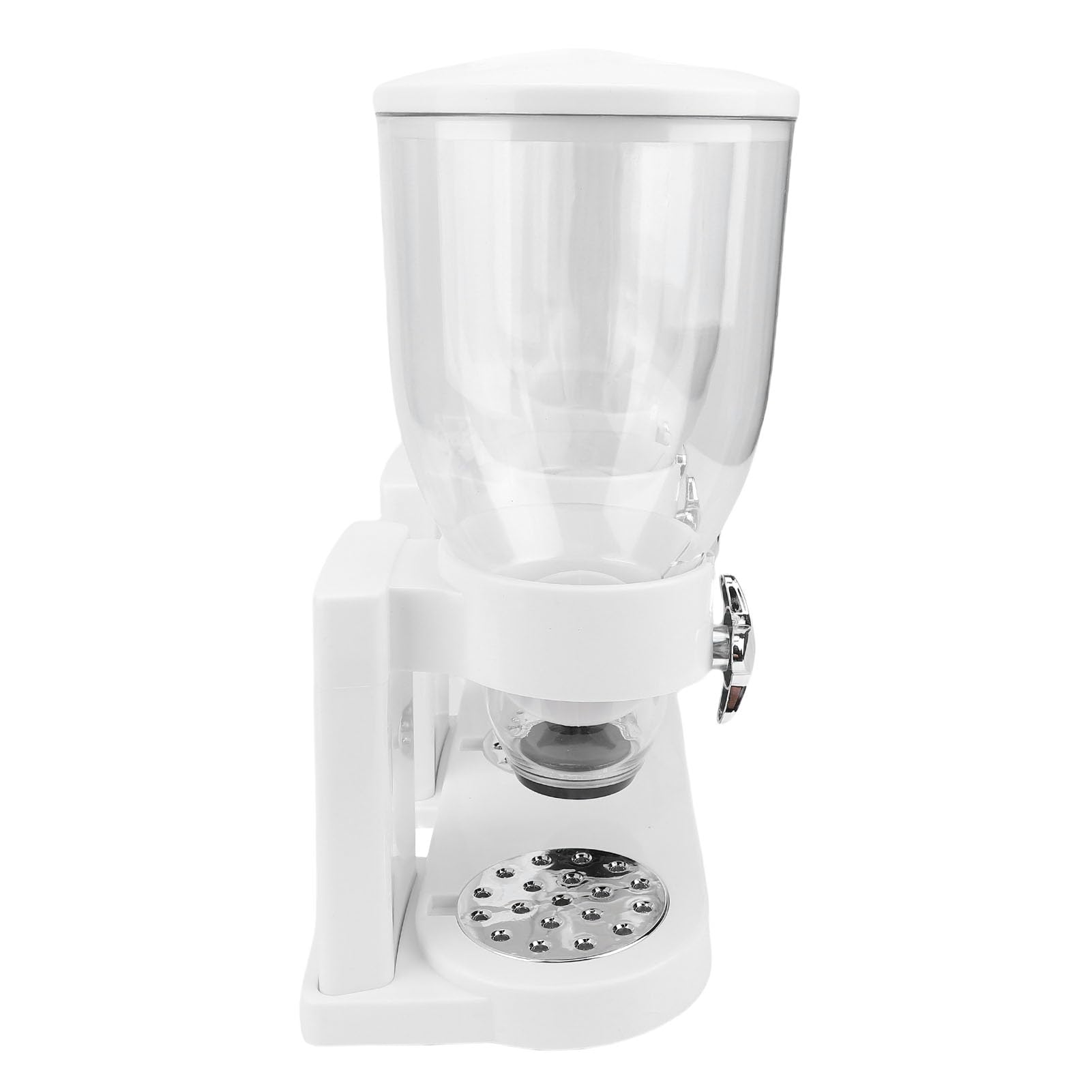Dispenser per alimenti triplo Contenitori per cereali Contenitori per stoccaggio Dispenser da banco per snack al muesli con cereali e noci (Bianca)