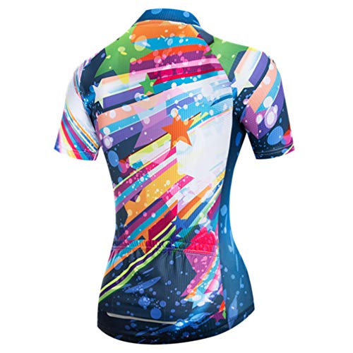 Cycling Jersey Women Short Sleeve Racing Sports MTB Bike Shirts Bicycle Clothing - Thumbnail 6