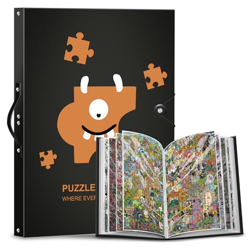 Classeur de rangement puzzle 500 pièces gain de place pour protéger vos puzzles en cours