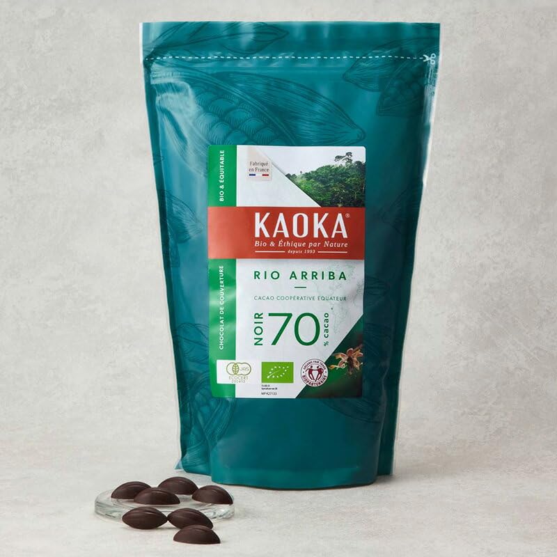 KAOKA有機チョコレートRIO ARRIBA70%1kg×5袋 Amazon | KAOKA リオアリバ70% 1kg オーガニック ダークチョコレート