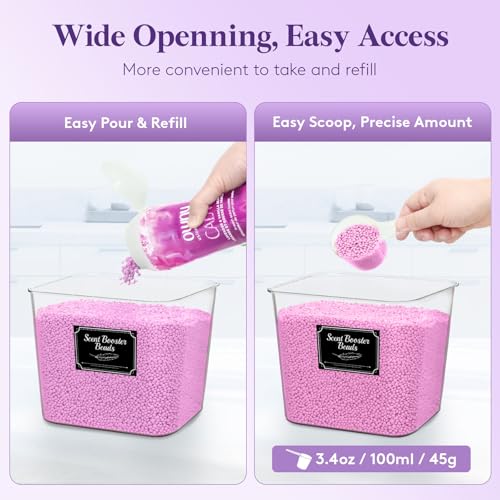 Image of Lifewit Laundry Pods Container with Lid, 0.53+0.7gal, Black, 2 Pcs