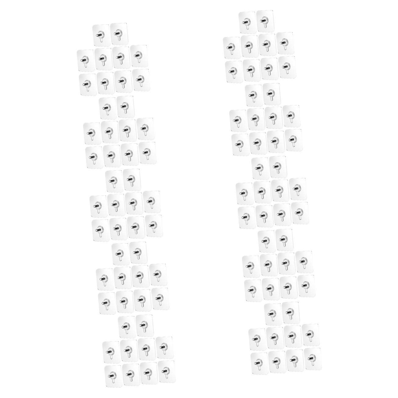 Abaodam 100piezas Ganchos Adhesivos Sin Rastro Para Decoración De Pared Adhesivos Multifuncionales Para Colgar Claves y Objetos Ligeros