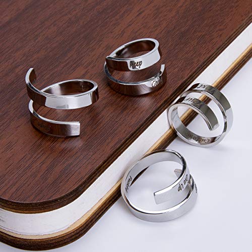 Fanery Sue Personalized Spiral Twist Ring Engraved Names BFF Adjustable Customized Gift Mother-Daughter Promise Ring for Her with Gift Box2