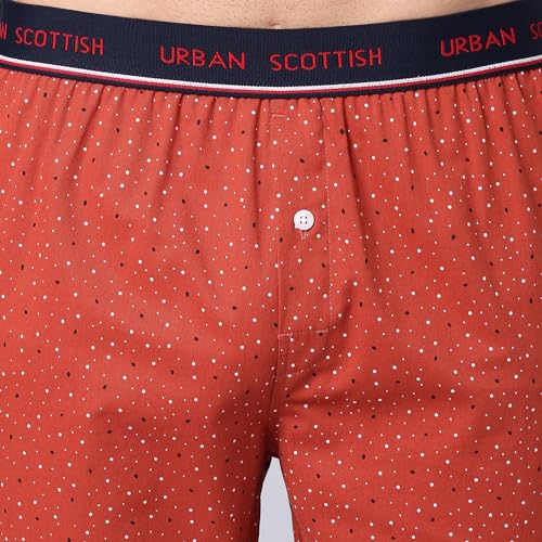 Image of Urban Scottish Men's Boxer Pants 100% Cotton Material with A Stylish Print Soft and Stretchy Elastic Waist Band Dynamic Movement and Hardwearing Stitching Breathable with A Gentle Snug Fit