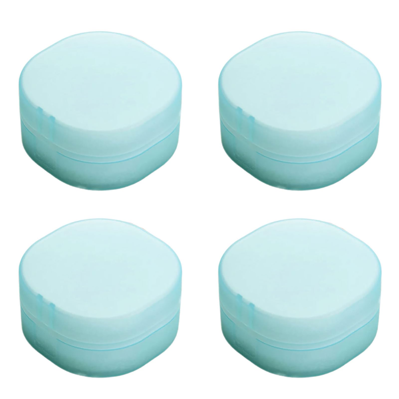 Tsophreniq Clear Square Cosmetic Storage Box, Travel-Friendly with Secure Lid for Bathroom & Vanity Container Portable Secure