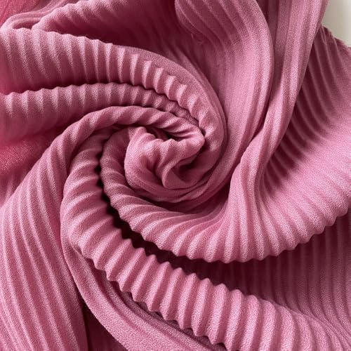 Pleated Head Scarf Solid Color Square Wraps Scarves 35 Inch Neckerchief Bandana Hair Scarf2