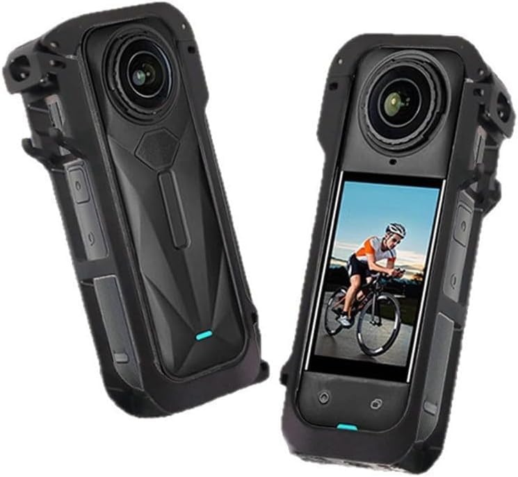 Carcasa protectora ligera de aluminio anodizado negro para la cámara Insta360 X4 4