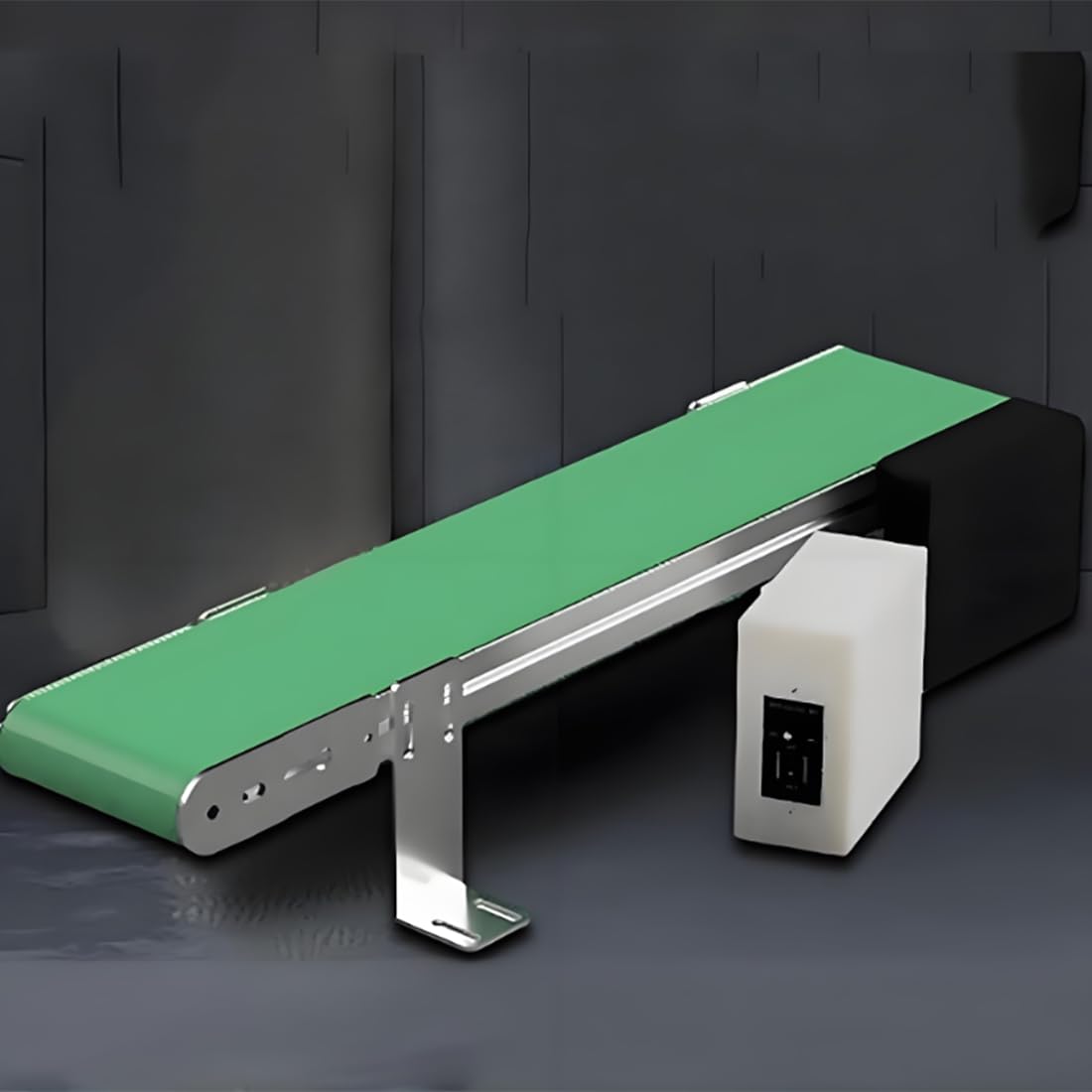 Bande transporteuse électrique à vitesse réglable pour une manipulation efficace des matériaux dans les laboratoires scientifiques et les lignes de production