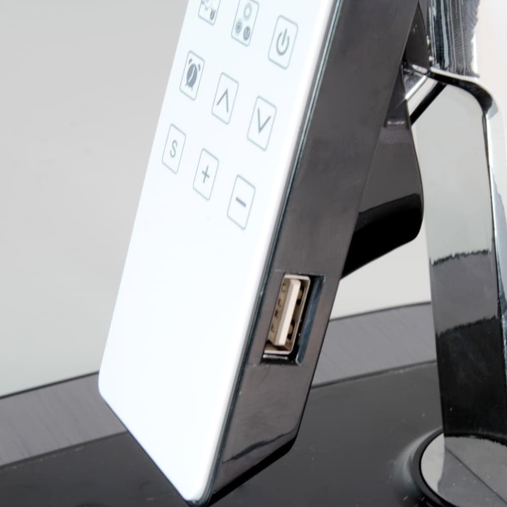 CRISTALRECORD Flexo LED Touch 10W – Dimmbar, Farbtemperatur 3000K–6000K, Weiß, Flexibel