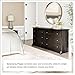 Prepac Sonoma 6-Drawer Double Dresser for Bedroom, Wide Chest of Drawers, Traditional Bedroom Furniture, 59