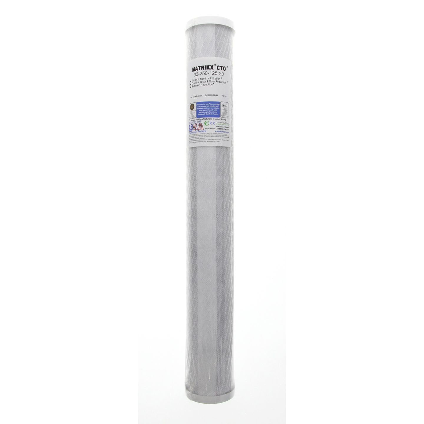 KX MATRIKX 32-250-20-GREEN Carbon Block Water Filter