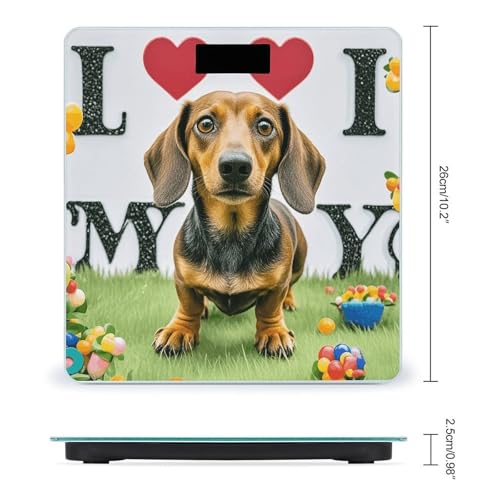 Báscula de baño digital con pantalla LCD y vidrio templado miniatura 2