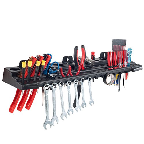 Stalwart Multitool Organizer for Hand Tools, Automotive Tools, and Electric Tools, Wall Mounted Shelf (75-ST6005)