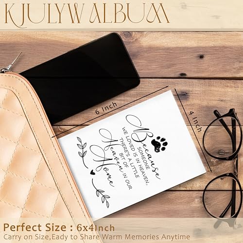 Álbum de fotos conmemorativo para mascotas, 4x6 pulgadas, regalo conmemorativo para perro, regalo de condolencia por pérdida de mascota, álbum de recuerdos pequeño para 18 bolsillos que guarda 36 fotos miniatura 6