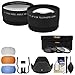 Essentials Bundle for Nikon D3300, D3400, D3500, D5500, D5600 Camera & 18-55mm VR Lens with Tele/Wide Lenses + 3 Filters + 4 Diffusers + Hood + Kit