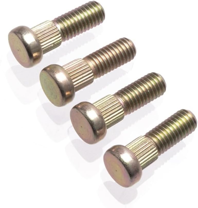 4 Pcs M8-M12x1.25 Spline Screw Hub Stud For ATV Go kart UTV Buggy Quad Bike Wheels Mounting Fixing Accessories Spare(M8-A)