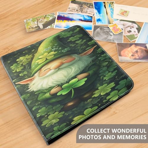 Álbum de Fotos Scrapbook Adhesivo DIY con Cubierta de Cuero PU, Impresión Patrón, 40 Páginas, Tamaño 11.8 x 11.2 pulgadas miniatura 5