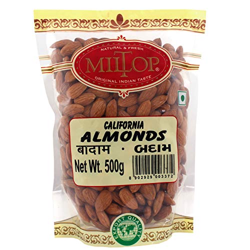 Image of Miltop California Almonds,(Dry Fruit 500g)