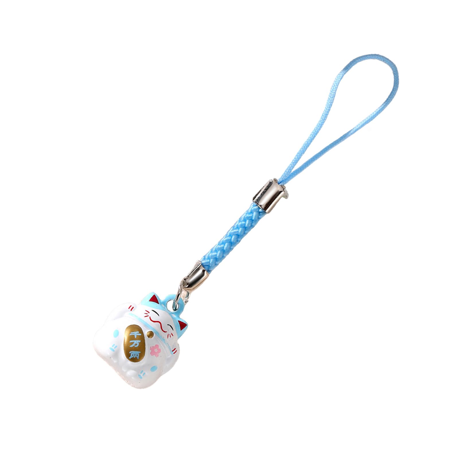 Hinayosan Unisex Sky Blue Assorted Luck Keychain Charm Lovely Pendant Keychains With Bells Phone Accessory For Good Luck And Styles Good Pendant