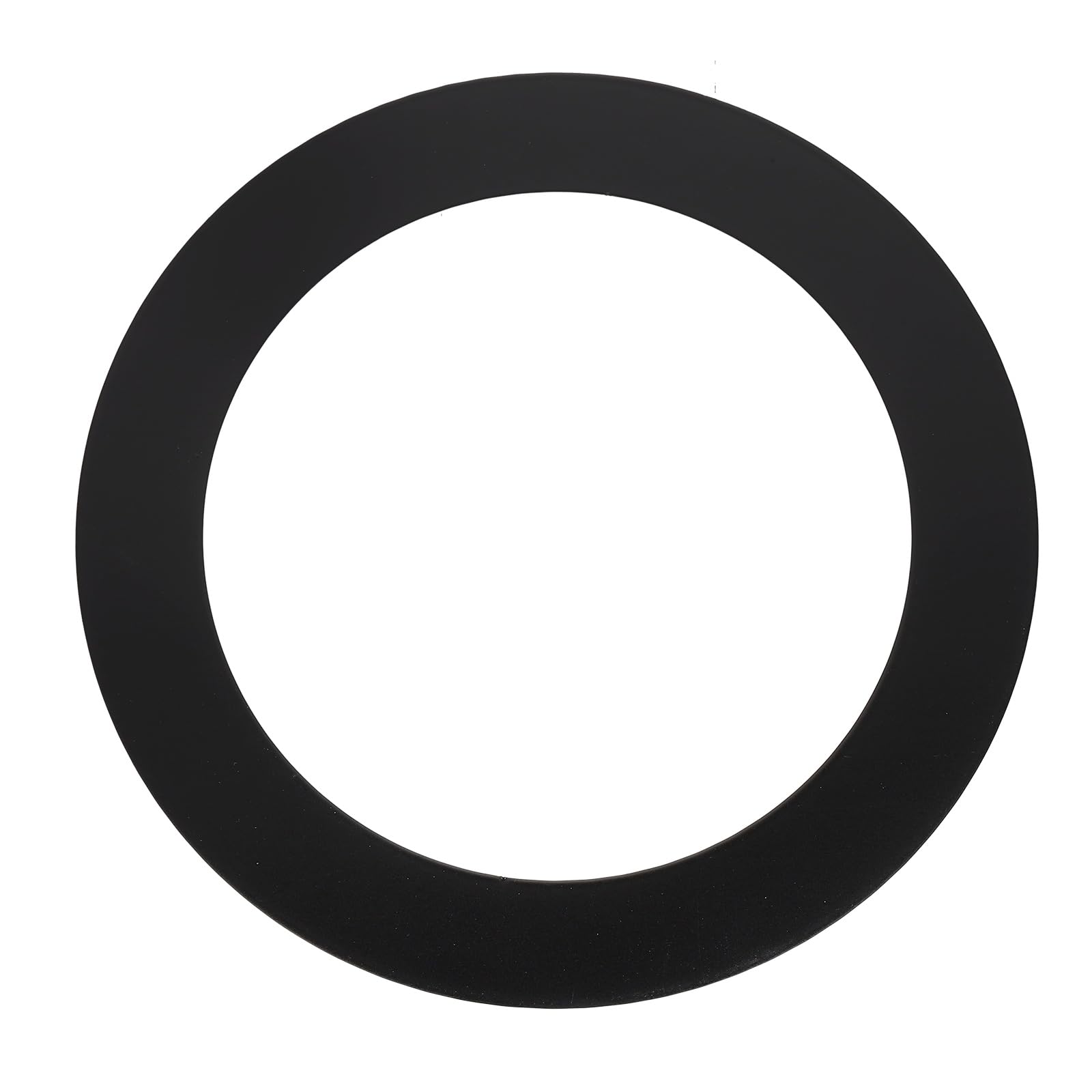 sourcing map Goof Rings, 4.9" ID 6.7" OD Steel Flat Goof Trim Ring Light Cover Plate Flush Mount Can Converter for Recessed Downlight Vent Ceiling Medallion Wall Hole Decor, Matte Black