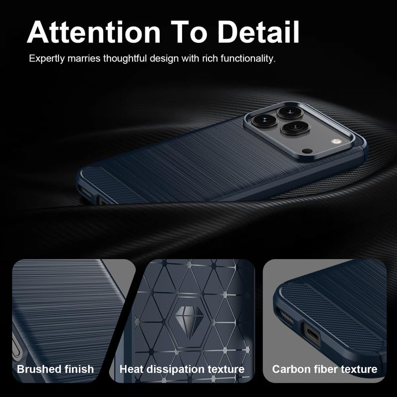 Image of Basic Case for Honor 600 /600 Pro (Carbon Fibre Blue)