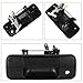 YITAMOTOR Tailgate Handle Compatible for Tundra, Black Textured Liftgate Latch Handle with Keyhole for Tundra