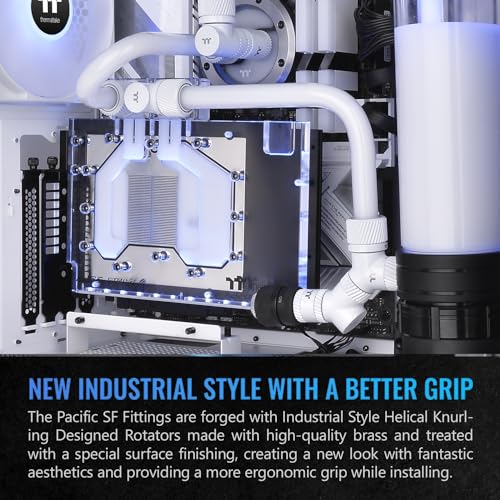 Image of Thermaltake Pacific SF Female to Male 20mm Extender White /DIY LCS /Fittings CL-W392-CU00WT-A