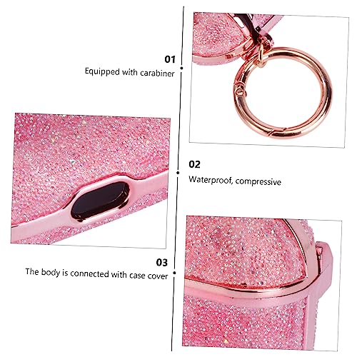 UKCOCO 1 Unidade Estojo Para Fone De Ouvido Com Furadeira Capa De Fone De Ouvido De Strass Tampa Do