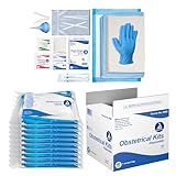 Dynarex Obstetrical Kits - Complete Disposable Obstetrical Kit for Emergency Use - Pre-Hospital Delivery Kits - 1 Bagged Kit, 10 Kits Per Bulk Case