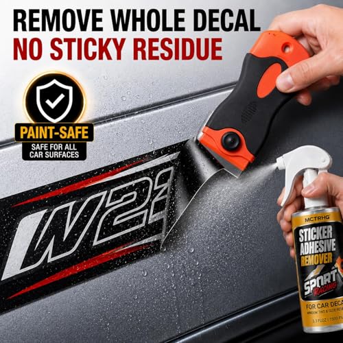 Adhesive Remover with Dual-Blade Scraper