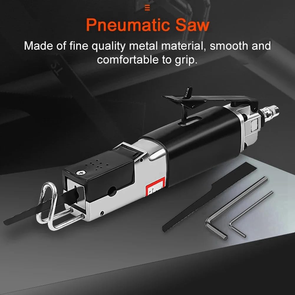 Scie Alternative Pneumatique pour Tôle Machine de Découpe Puissante Scie à Métaux Outil de Réparation Interface Européenne