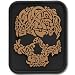M-Tac Morale Patches - PVC 3D Military Tactical Patch - Viking Skull (Coyote Brown)