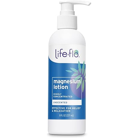 LIFE-FLO Magnesium Lotion, Unscented Body Lotion, Relief from Stress, Muscle Recovery, &...