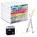 ZSCM Dual Tips Alcohol Based Markers Pens with Case Art Twin Adult Permanent Marker for Drawing, Coloring, Painting and Sketching (80 Colors)