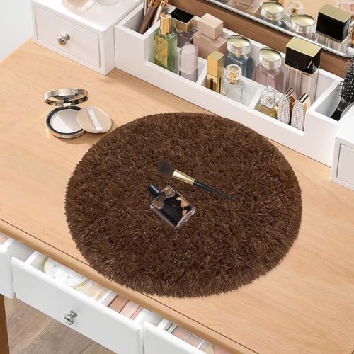 Image of Vintage Threads (Design 2x2 Ft Shaggy Carpet for Living Room & Bedroom | Ultra Soft Plush Long Pile Rug | Thick Fluffy 3D Modern Floor Carpet | Cozy Luxury Home Decor Rug