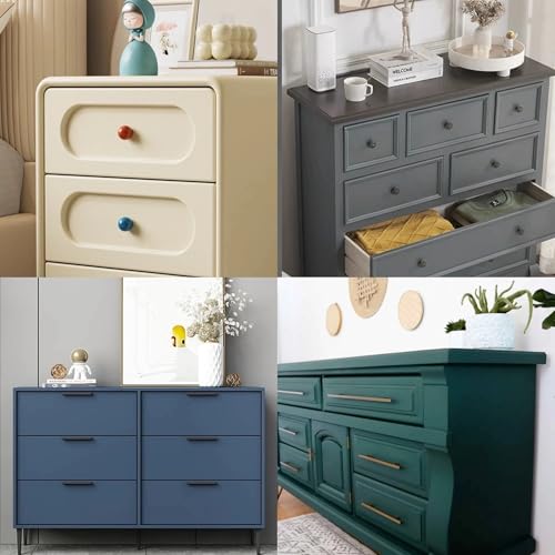 Image of DGAGA 2 * 4OZ Cream Furniture Paint Cream Matte Finish Wood Cabinet Sea Blue Chalk Paste Odorless No Sanding DIY Home Decor Chalk Paint For Wooden Furniture, Crafts, Table, Chair