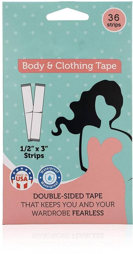 KESOLL Fearless Tape - Double Sided Tape for Fashion, Clothing and Body | Transparent Clear Color for All Skin Shades (Pack of 216)-image-30