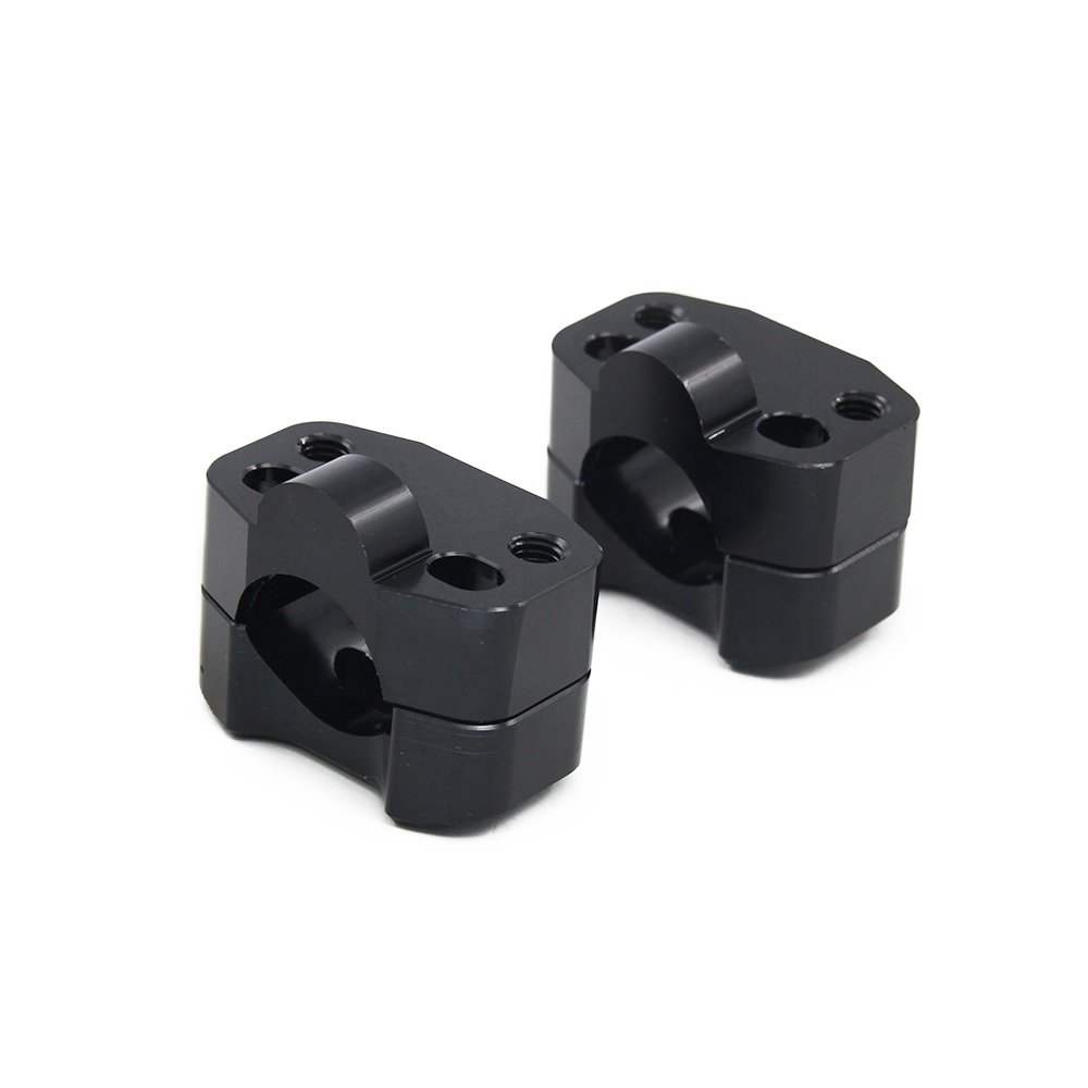 Fast Pro Adaptateur de Pince de Montage pour Guidon de Moto échange 7/8"à 1 1/8" pour pour CRF YZF KXF KLX RMZ DRZ KX RM YZ SX EXC XC 65 85 125 250 Dirt Bike-Noir